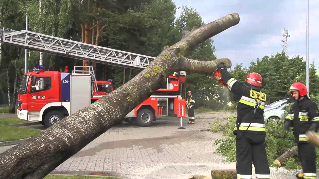 Krajobraz po burzy w Olsztynie