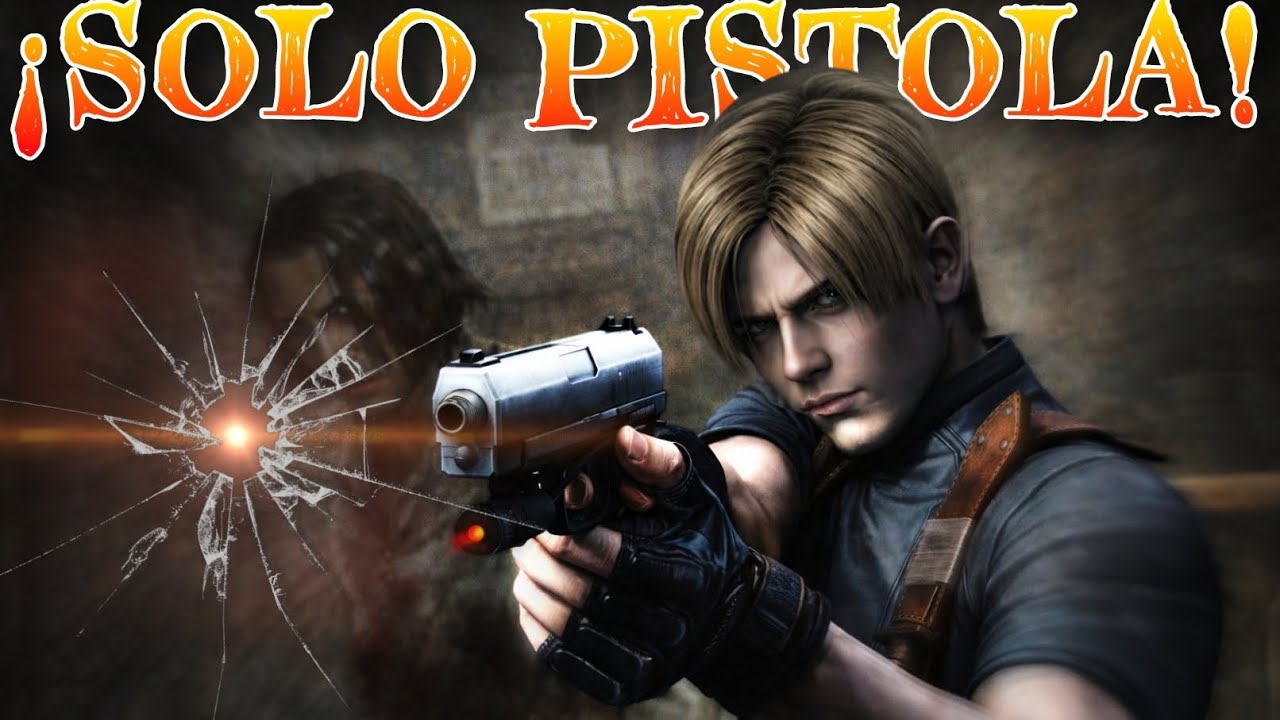 💀🔫 SOLO PISTOLA 😱 | León y Luis atrapados en la cabaña 🔥 Resident Evil 4 Clásico 2005