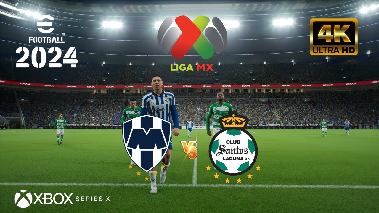 eFootball 2024 - CF Monterrey vs Santos Laguna | Liga MX | NEXT GEN XBOX SERIES X [4K 60FPS]