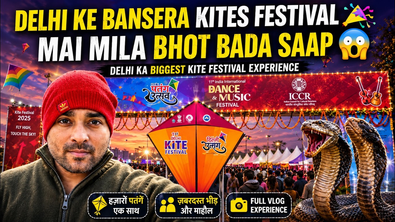 “Delhi ka Sabse Bada Kite Festival 😱 | Bansera Park Reality”