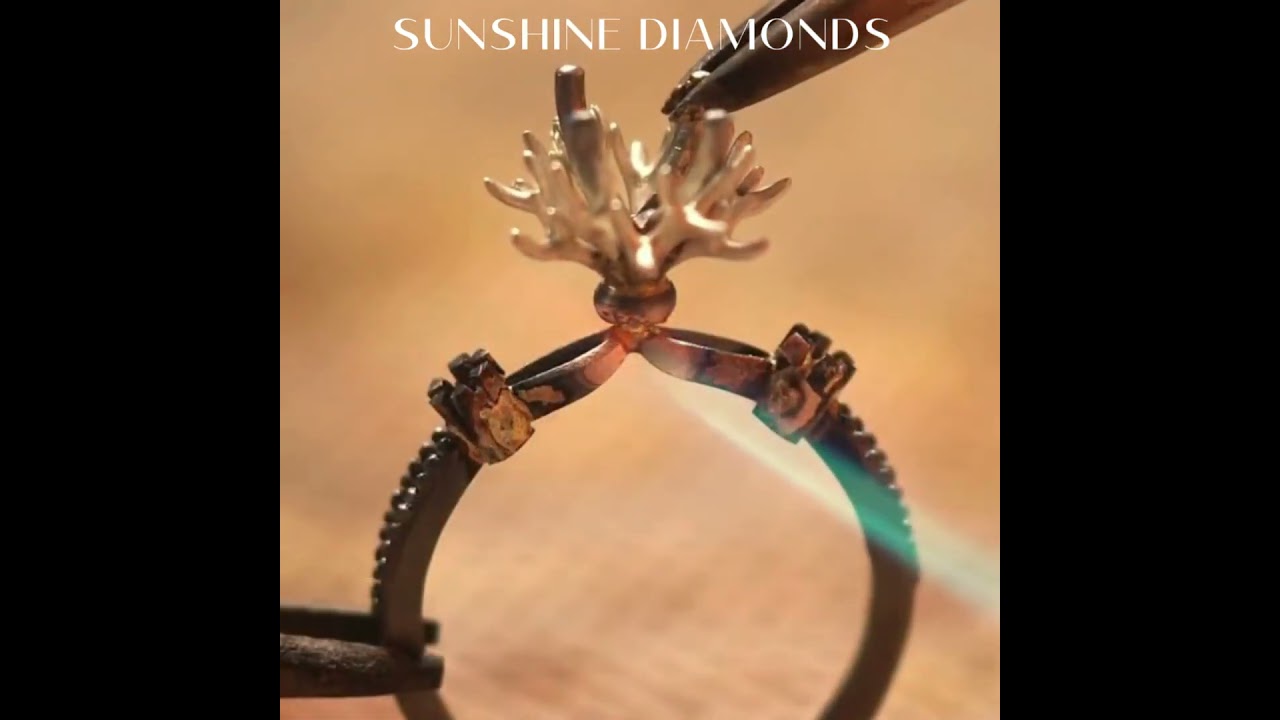 4-Prong Ring Making &ndash; Precision Meets Elegance #shinewithsunshinediamonds #diamond