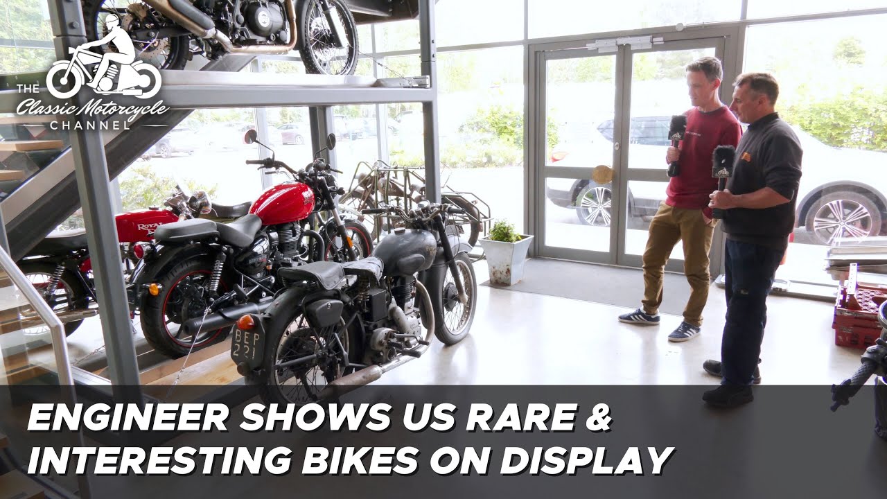 Royal Enfield UK Technology Centre Visit - Bikes on Show in the Foyer
