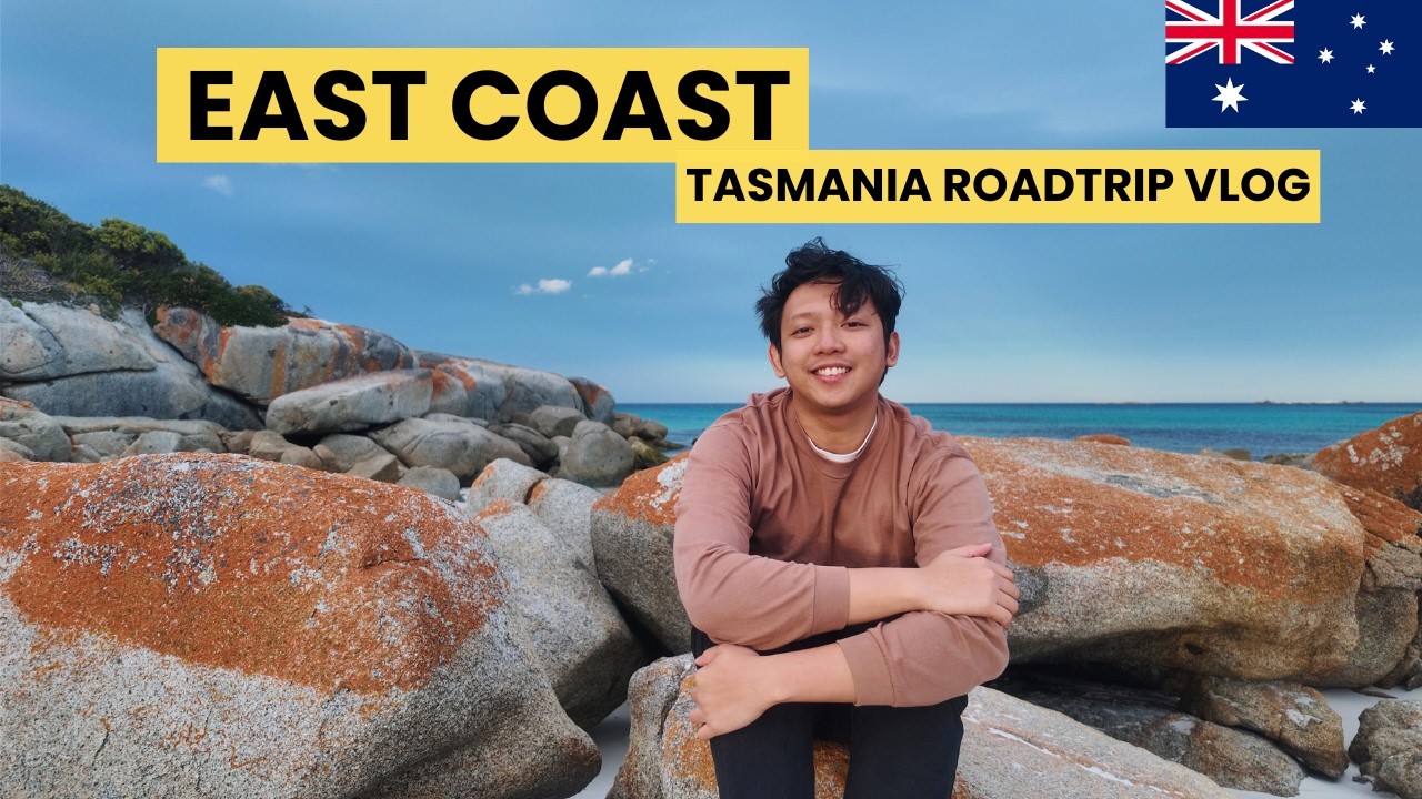 my epic EAST COAST TASMANIA roadtrip vlog 🇦🇺 • RJ Tries to Travel AUSTRALIA