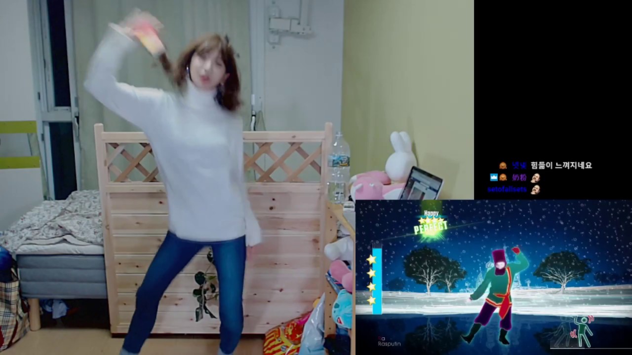 [저스트댄스] 윰찌니 | 韓國企鵝妹 | Jinny- Just Dance - Rasputin 6 Stars