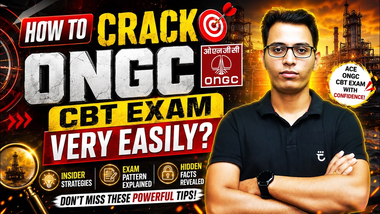 How to Crack ONGC CBT Exam Very Easily? | #FMIH | By Sumit Prajapati Sir