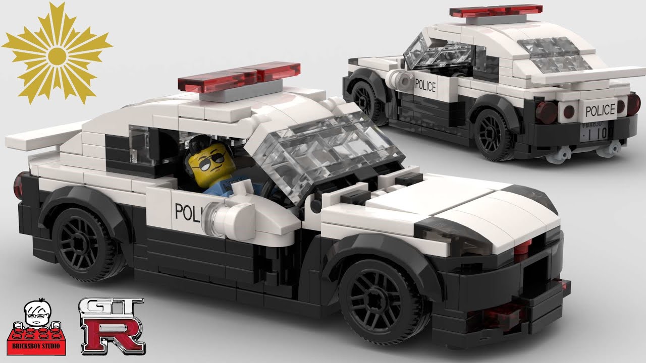 LEGO MOC #65-2 Japan Nissan Skyline GT-R R35 Police Car,  日産 ジーティーアール GT-R 35 パトカー