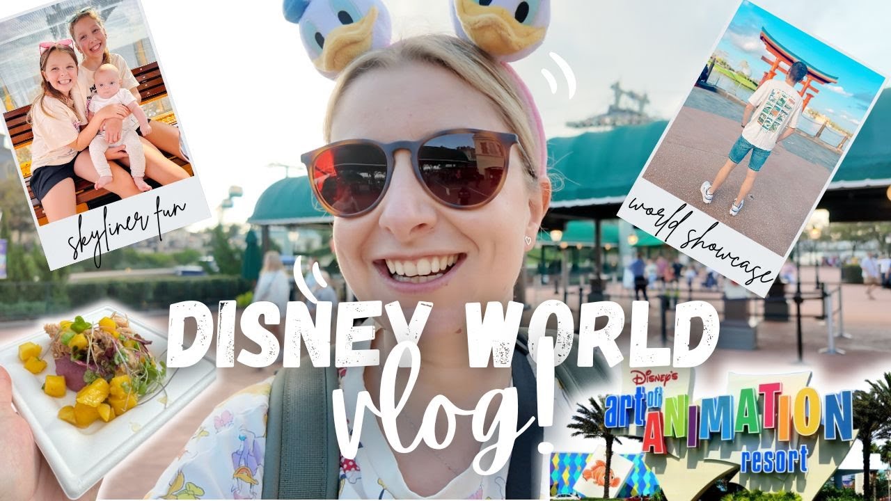 DISNEY WORLD FAMILY VLOG 🌐 epcot holiday crowds, boma, art of animation tour + our friends arrival!✨