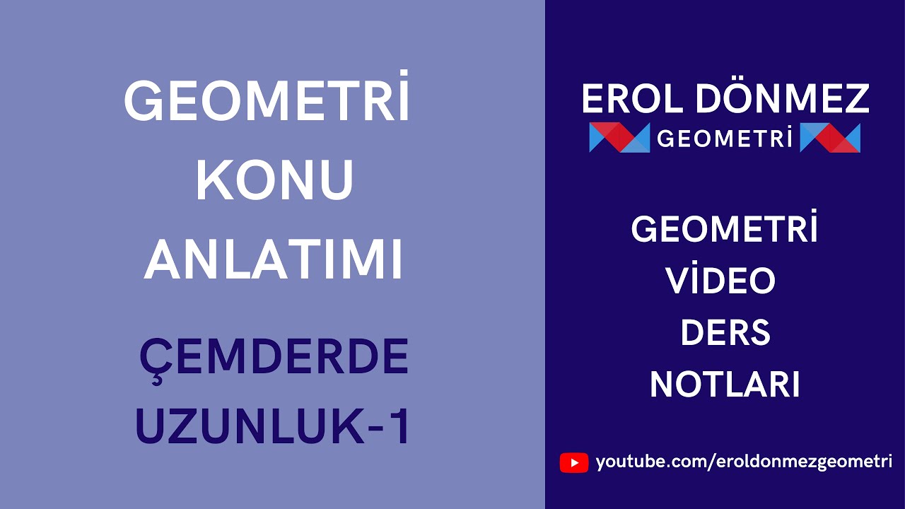 Çemberde Uzunluk-1 (Geometri Konu Anlatımı)