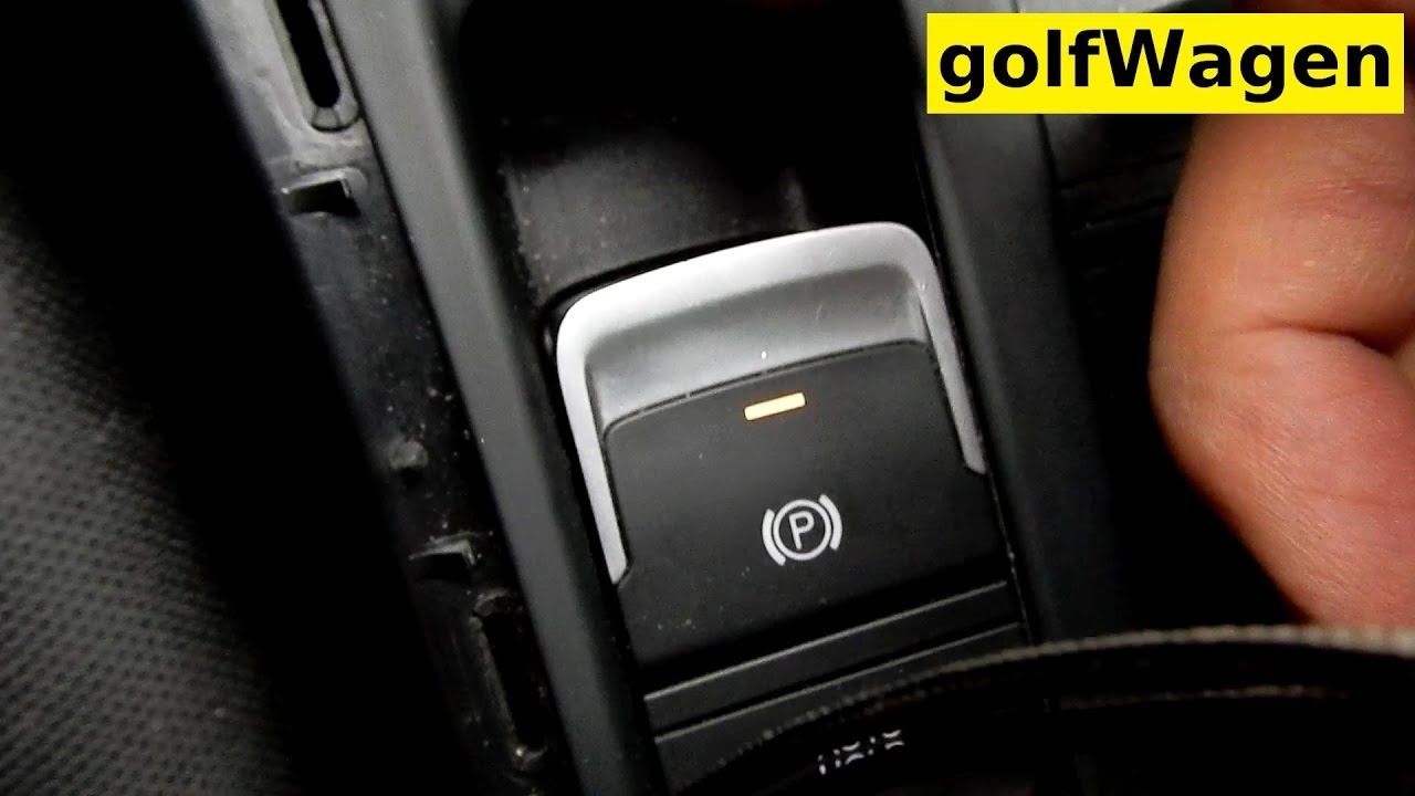 Замена кнопки электронного ручного тормоза VW Golf 7