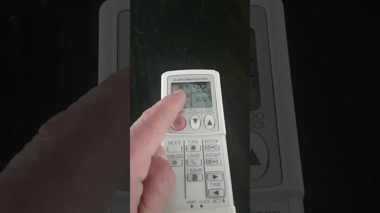 Mode de fonctionnement Télécommande Mitsubishi Electric