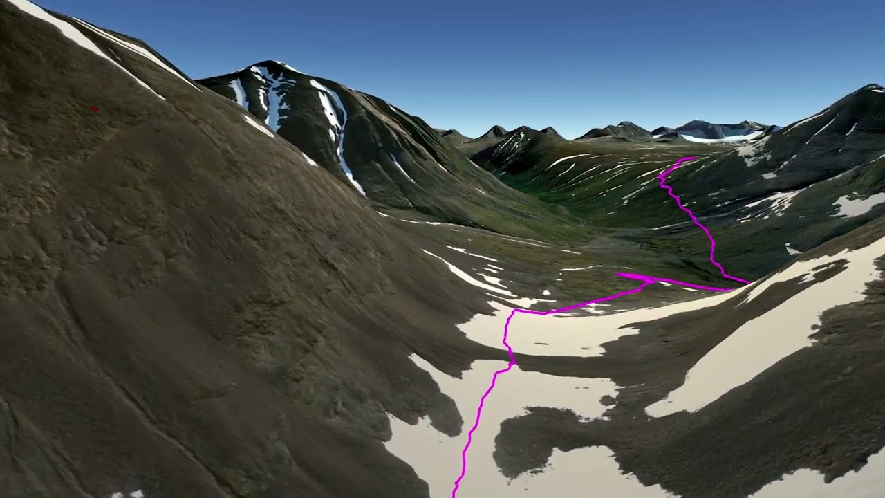 Sarek Earth Flight GPS Tracked Route
