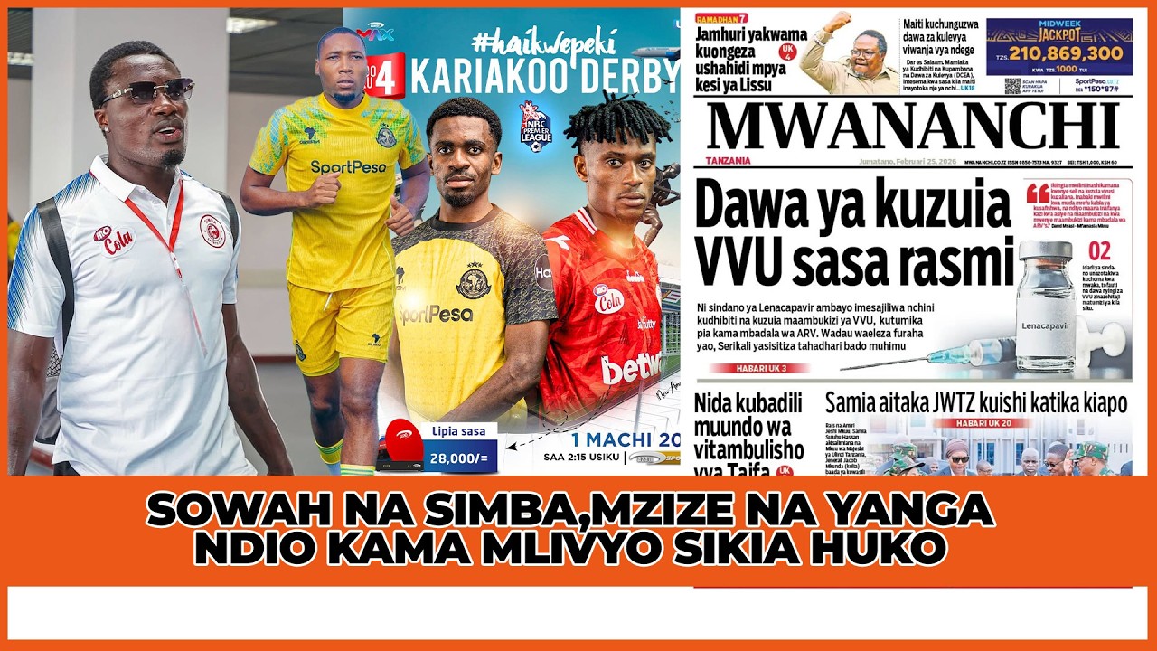 #live :SOWAH NA SIMBA,MZIZE NA YANGA NDIO KAMA MLIVYOSIKIA HUKO.NIDA KUBADILI MUUNDO WA VITAMBULISHO