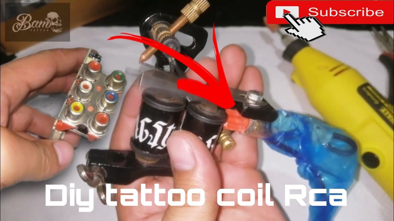 coil machine turn to diy RCA cord ( convert tattoo machine )