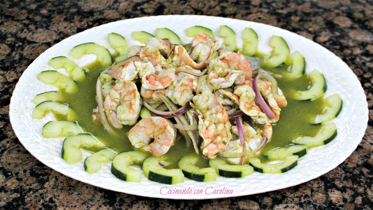 AGUACHILE DE CAMARON ESTILO SINALOA 🦐 AGUACHILE VERDE DE CAMARON  🦐