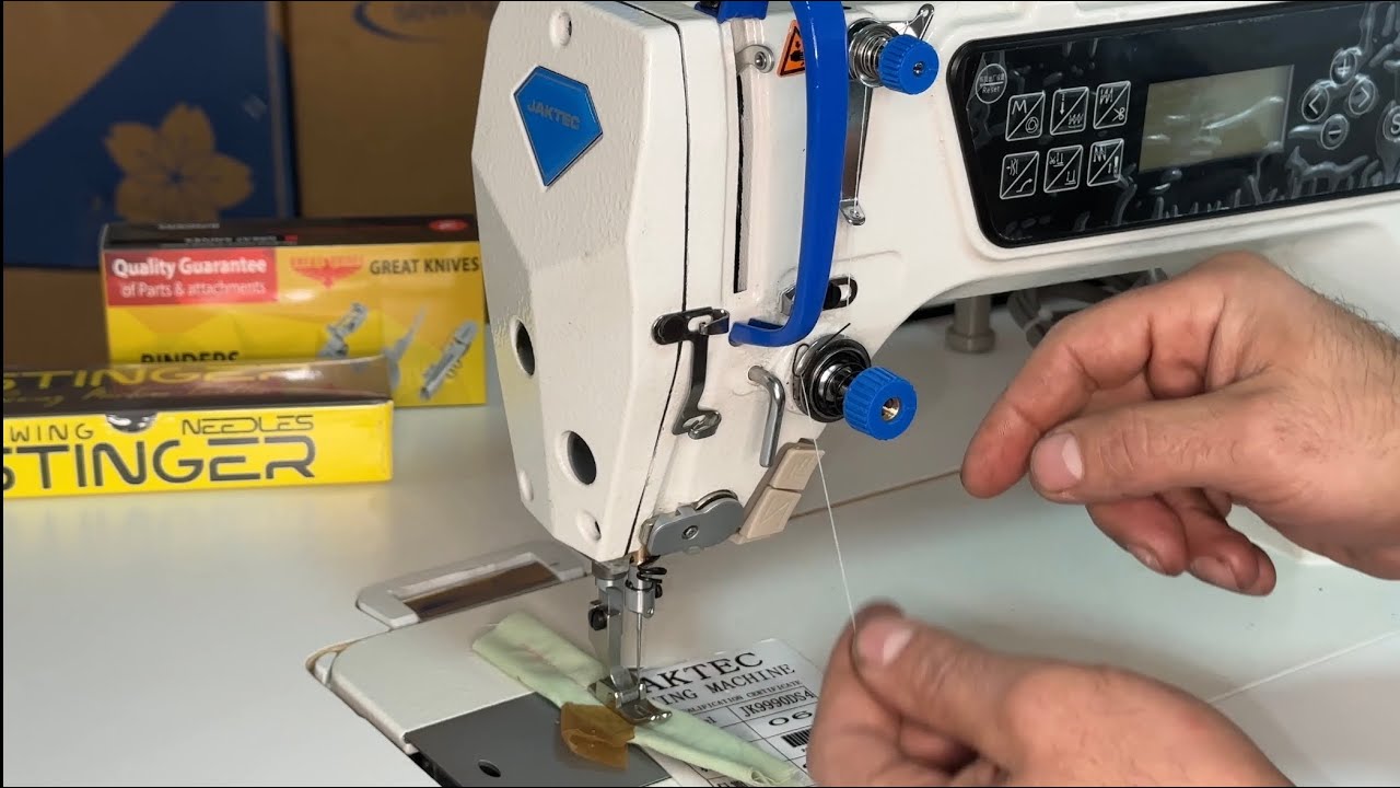 JAKTEC 9990 Düz Dikiş Makinesi İp Takma ve Masura Sarma Eğitimi