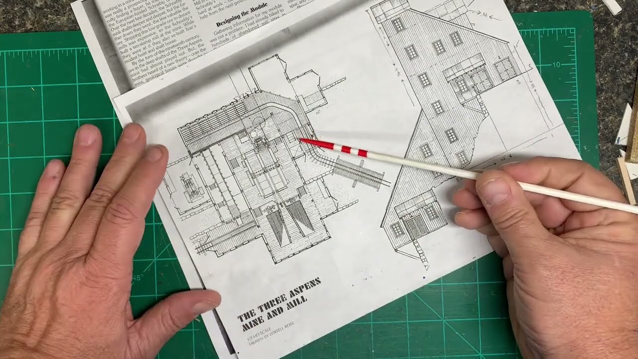 Model a Stamp Mill in HO (Structure Build 17.1)