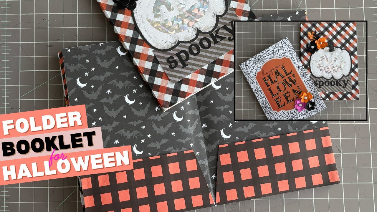 Как сделать карманную папку-буклет на Хэллоуин | Хранение памятных вещей и фотографий