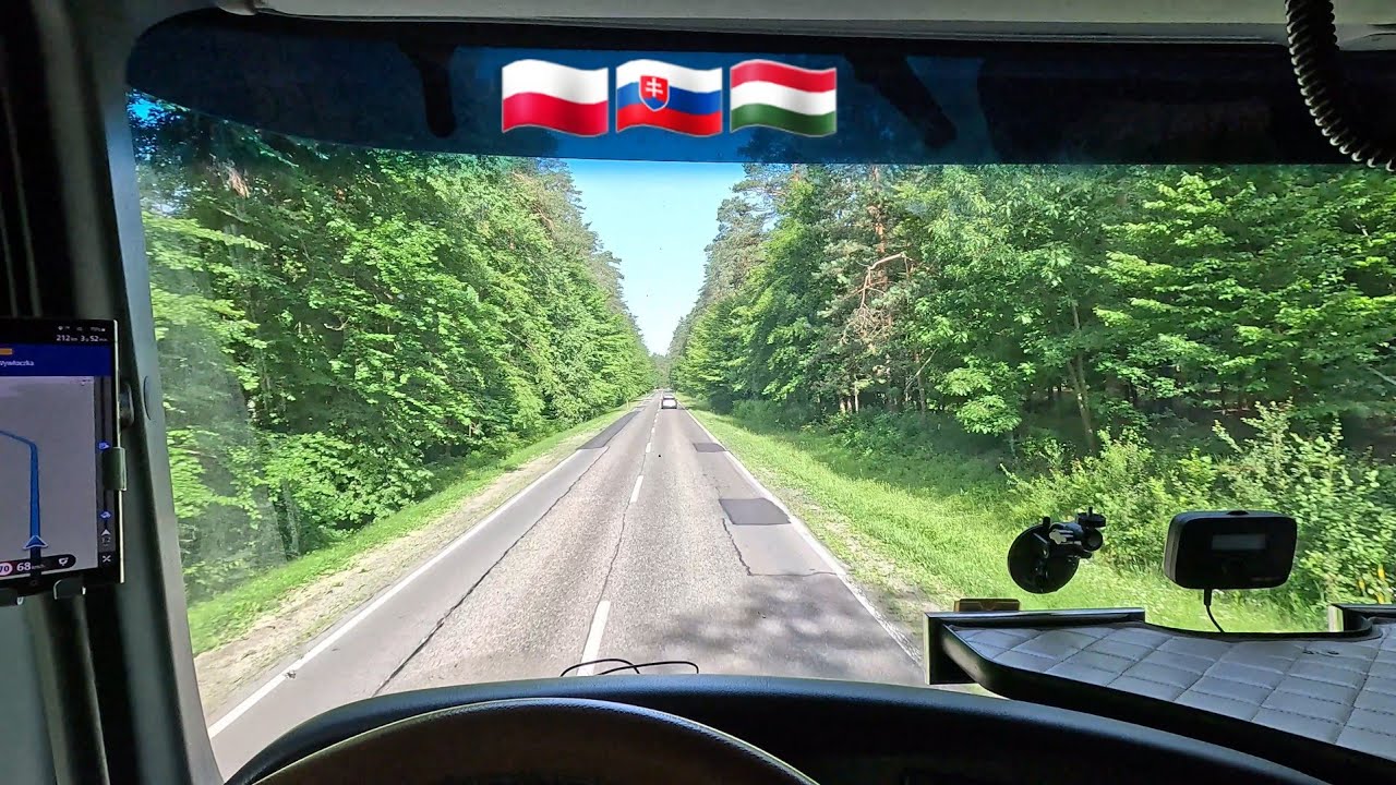 Truck Vlog - Hooking Up Trailer at 3 a.m., Polish Forests, Slovakian Mountain Road, and Rising Sun.