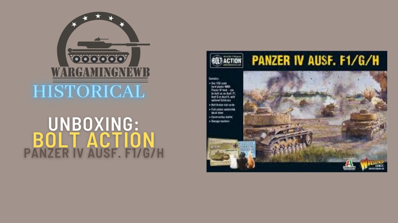 Warlord Games Bolt Action Panzer IV Ausf. F1/G/H [Unboxing]