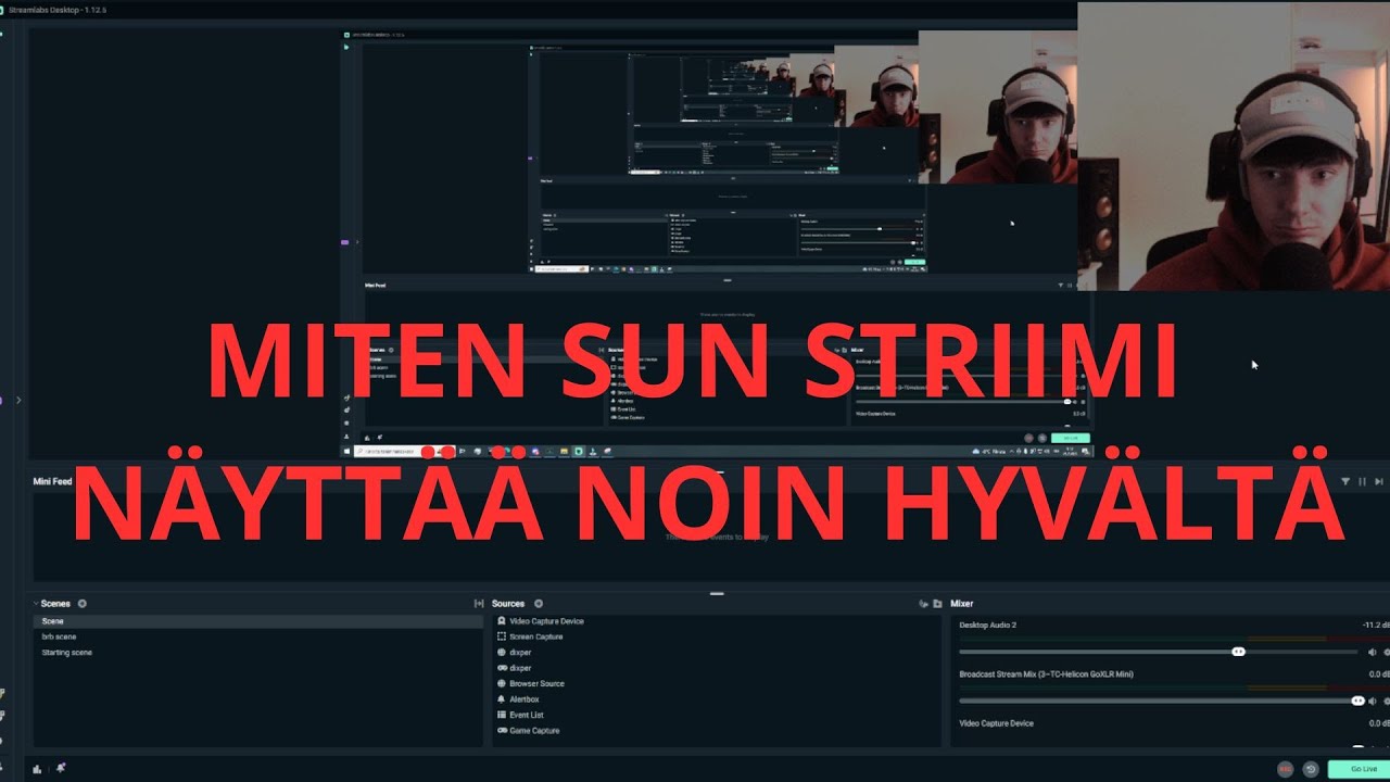 Striimaus asetukset kuntoon 2023