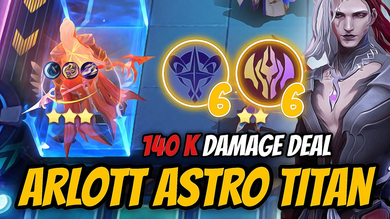 ARLOTT ASTRO TITAN MODE 30 STACKS IMMORTAL 1 SKILL DELETE | MAGIC CHESS MLBB