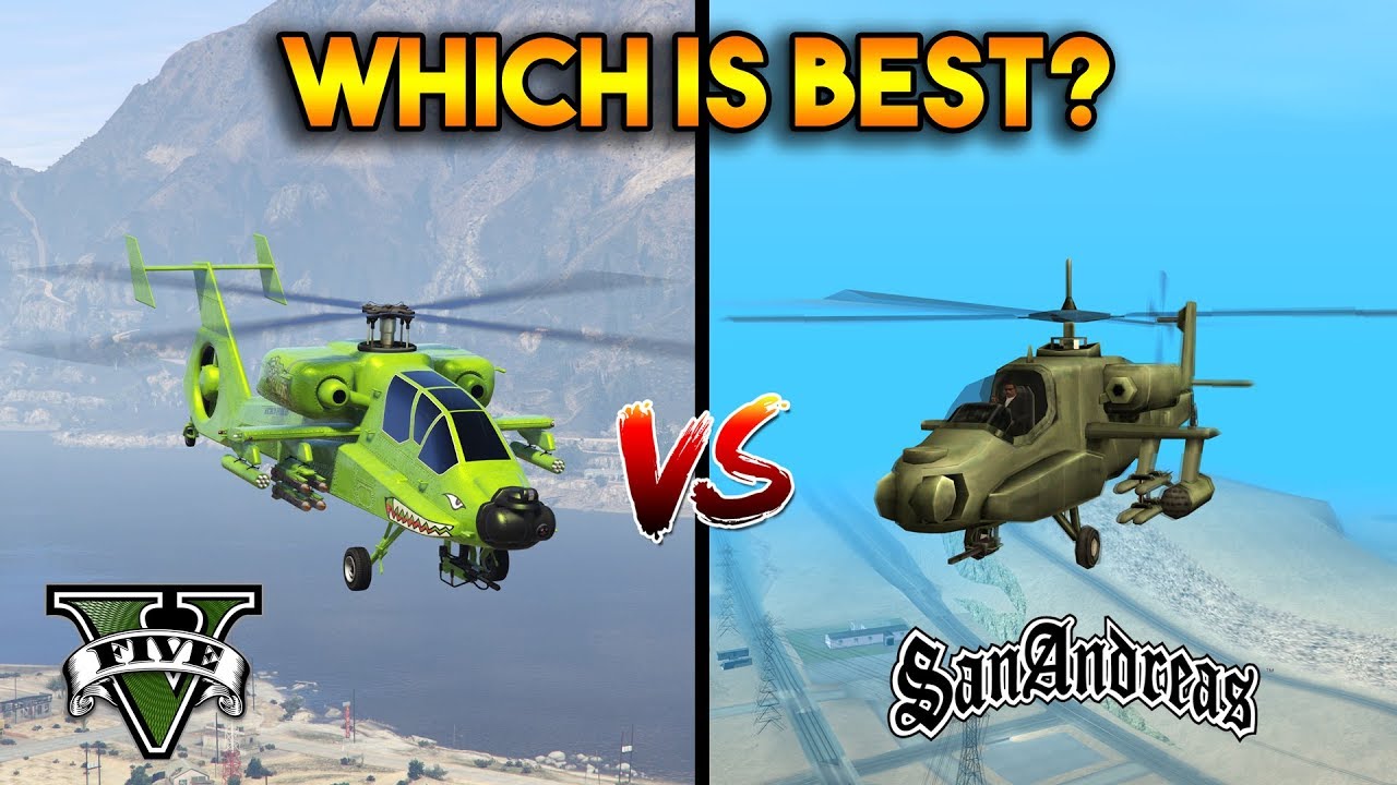 GTA 5 HUNTER VS GTA SAN ANDREAS HUNTER : WHICH IS BEST?