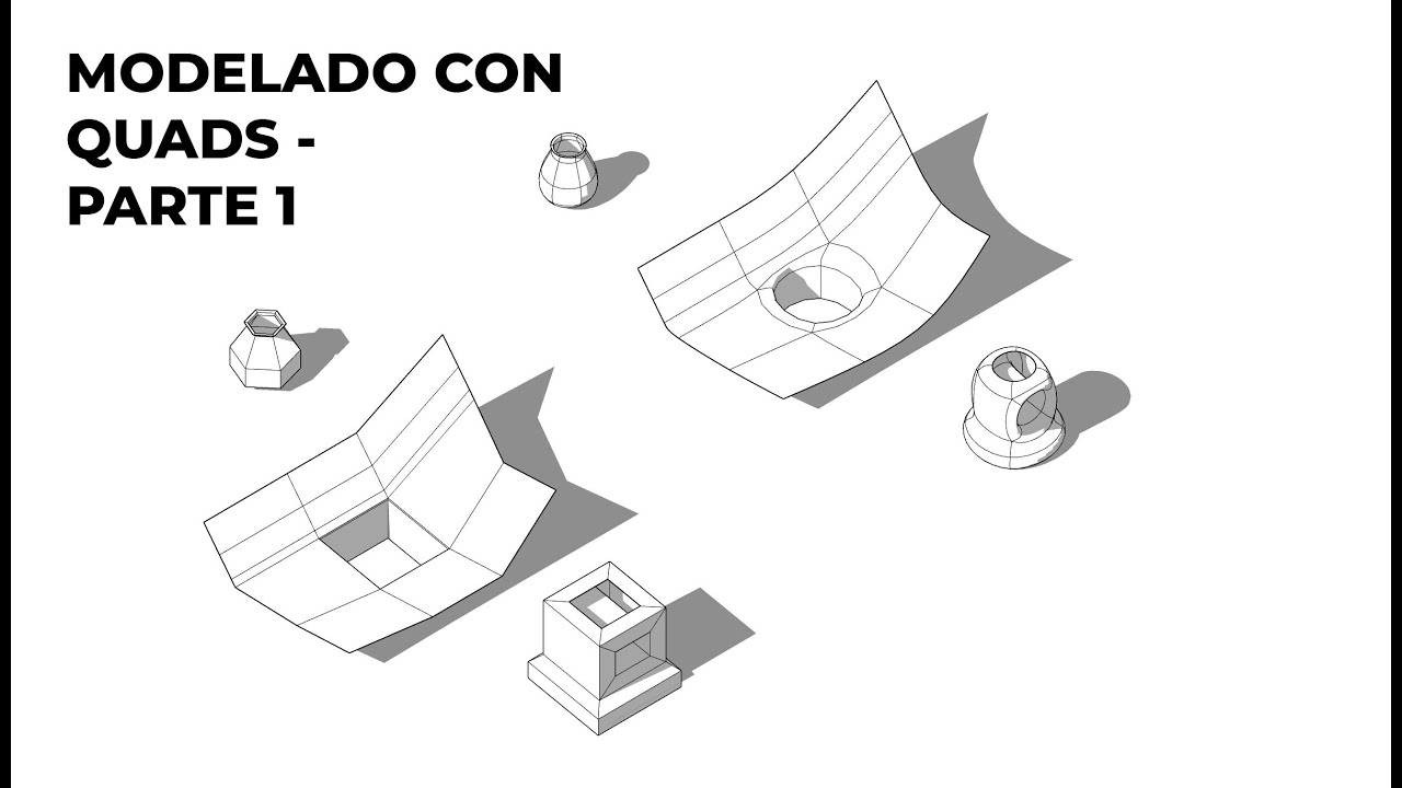 Curso SketchUp - Modelado con QUADS - parte 1