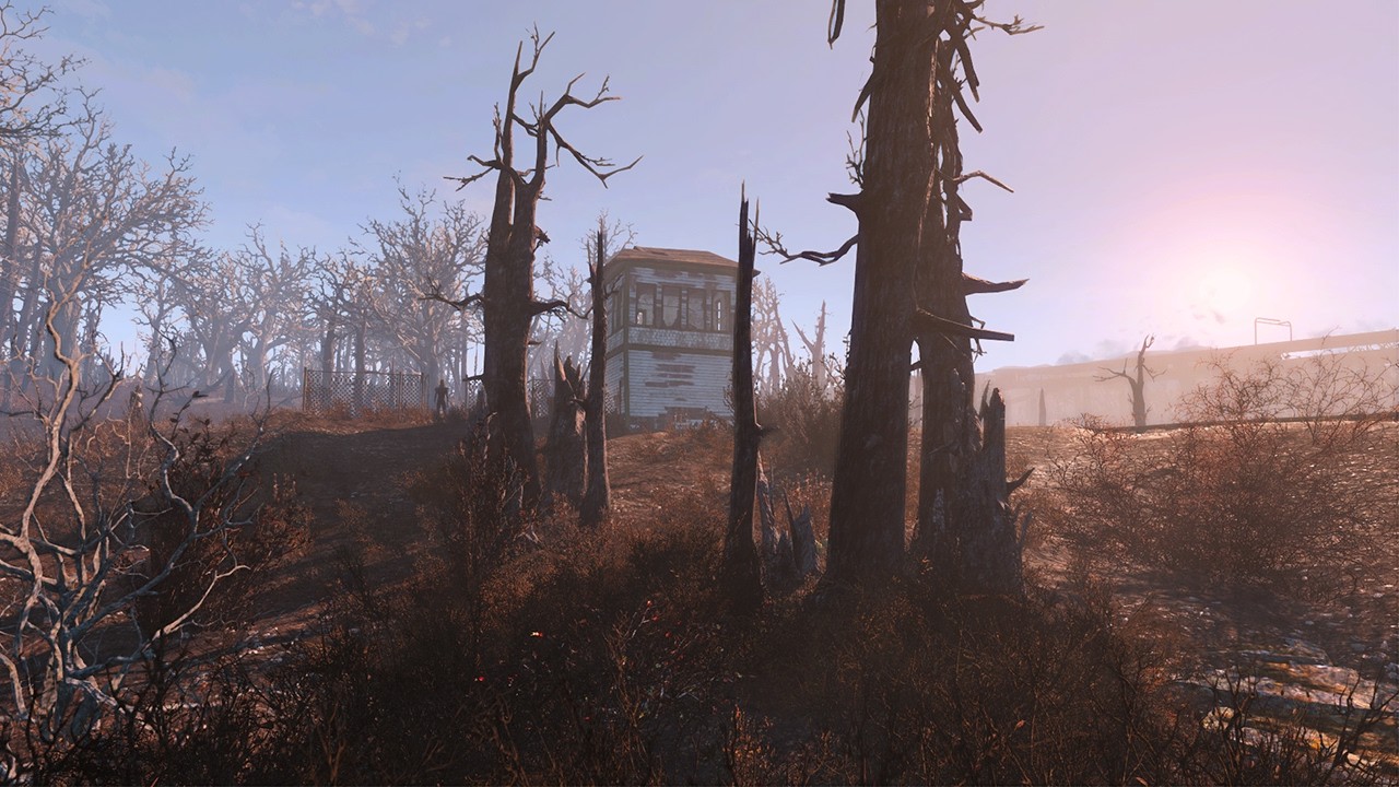 Fallout 4 — Commonwealth Rain Ambience — Daytime Walk