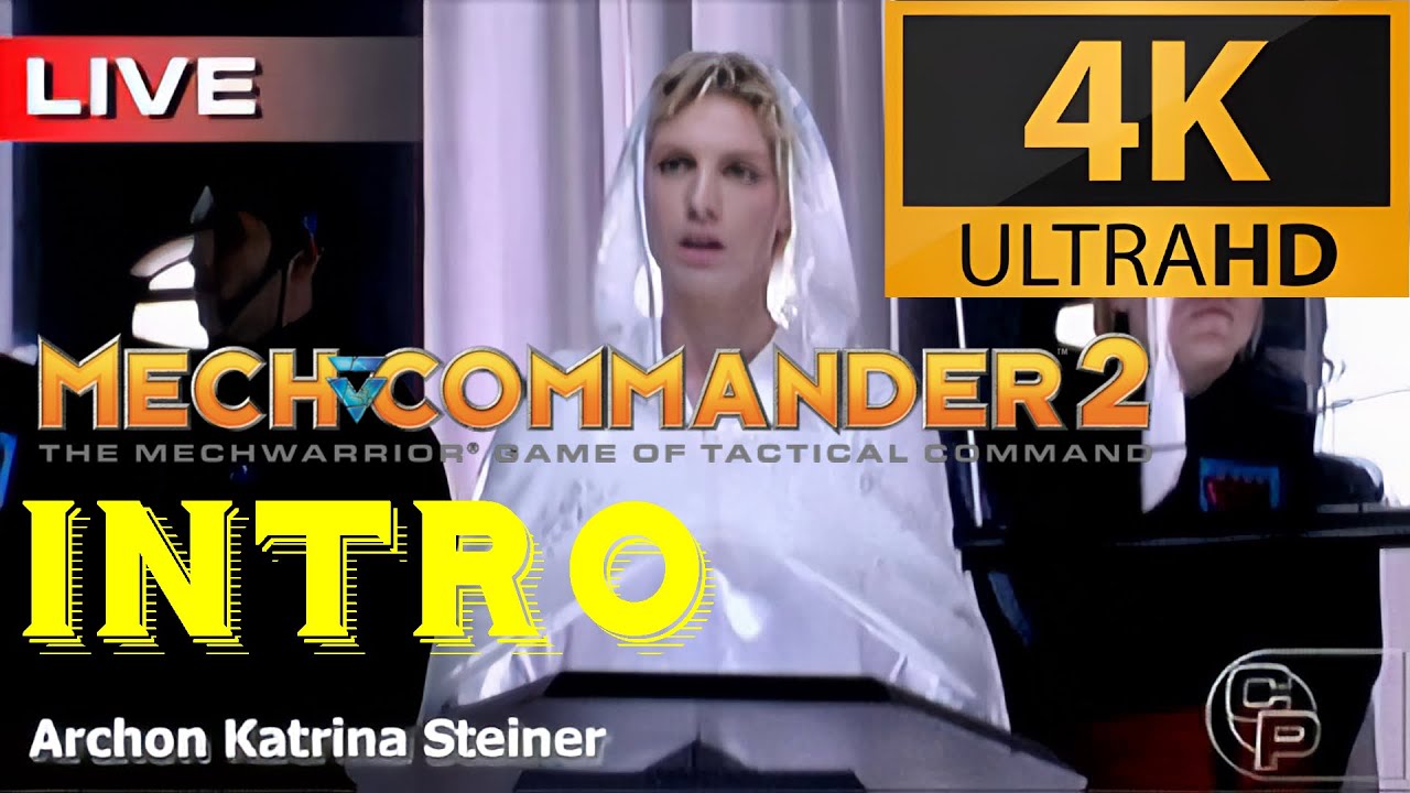 Mechcommander 2 - Intro (AI enhanced 4K 60fps)