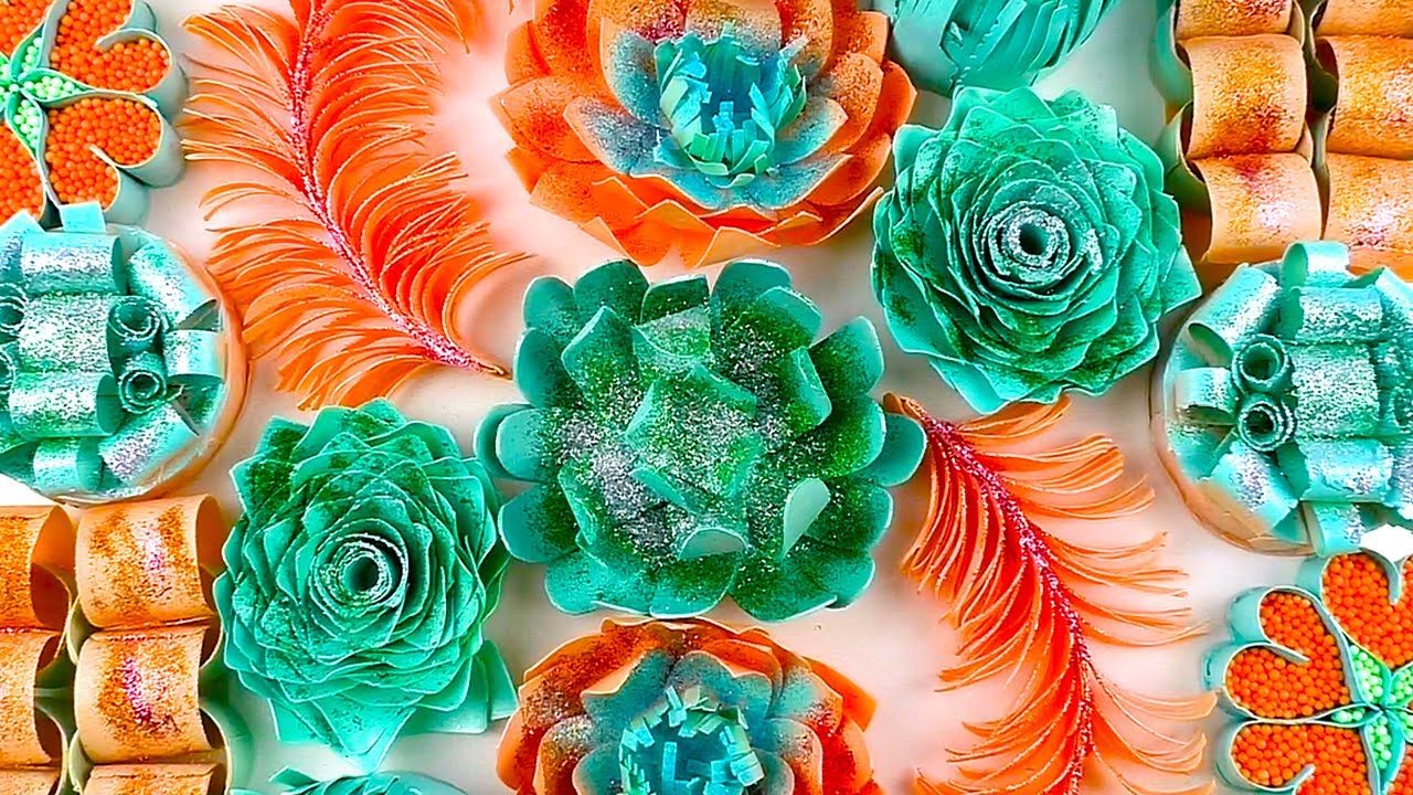 ASMR soap with glitter. Crushing soap boxes, soap flowers and soap chains. Best asmr soap!