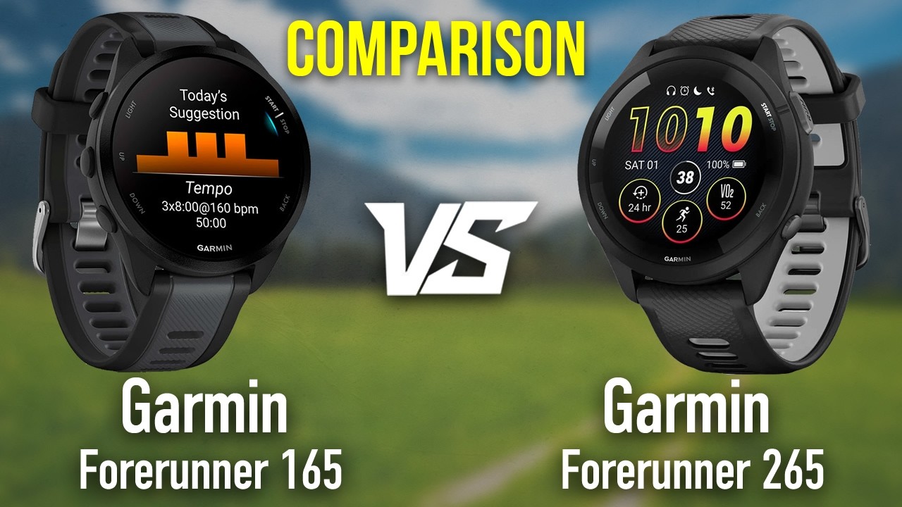 Garmin Forerunner 165 vs Forerunner 265 &ndash; Which Garmin Running Watch Should You Buy?
