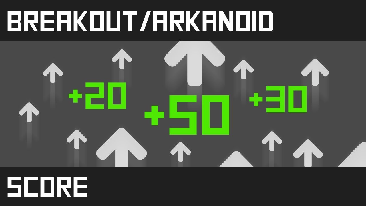 Breakout/Arkanoid - Unity tutorial (E07: Score)