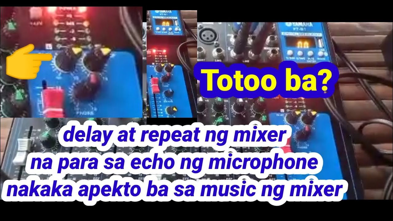 Microphone connection sa Yamaha mixer 2