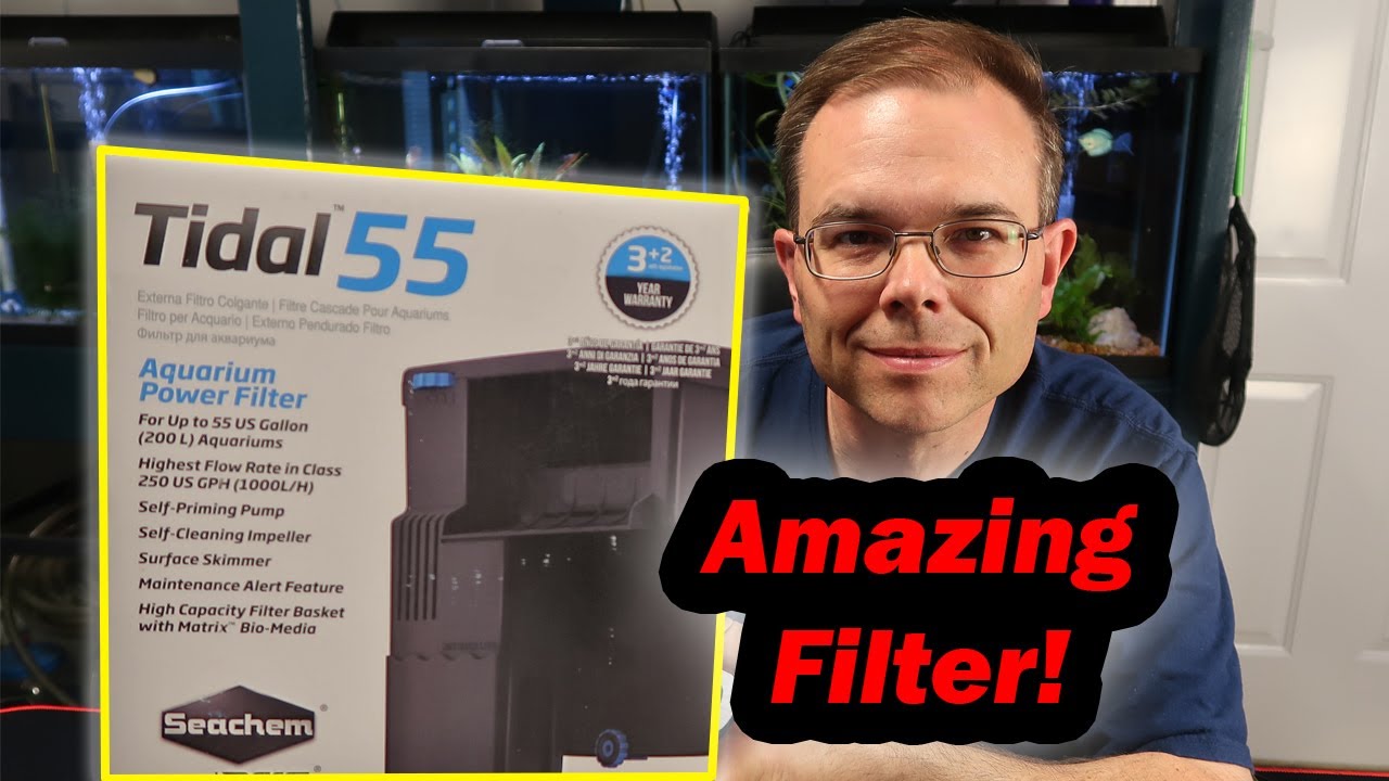 Tidal 55 Aquarium Power Filter Unboxing, Setup, & Review