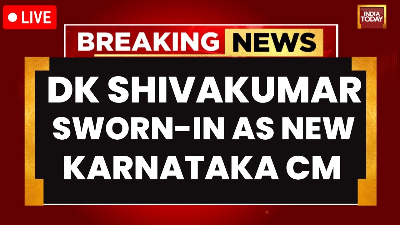 LIVE: DK Shivakumar Swearing-In Ceremony | DK Shivakumar Takes Oath As New CM Of Karnataka