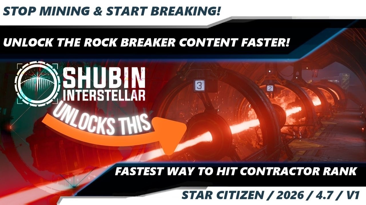 Star Citizen 4.7 | Fastest Way to Unlock Rock Breaker & Contractor Rank | Citizen Starter Guide
