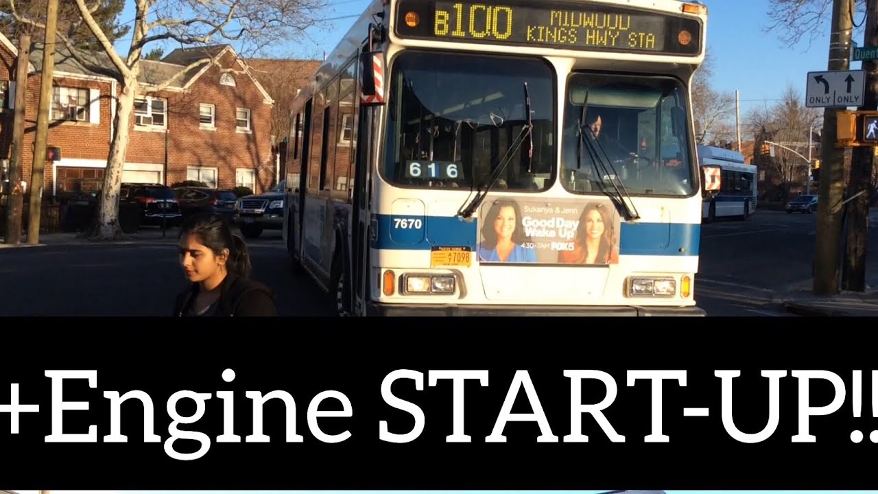 On-Board:MTA Bus Company (ex-MTA NYCT) 2003 Orion VII CNG #7670 on the B100 @Quentin Rd/Nostrand Av