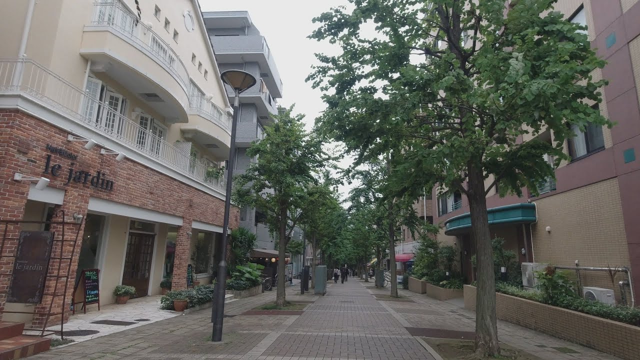 4K A walk around Nakamachidai Station in Yokohama