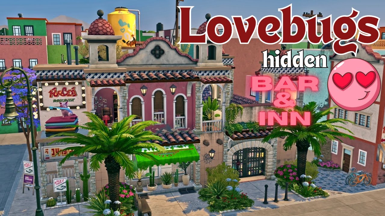 Laundry & Lovebug's hidden Bar 🤫 The Sims4 Stopmotion BUILD ( No CC )