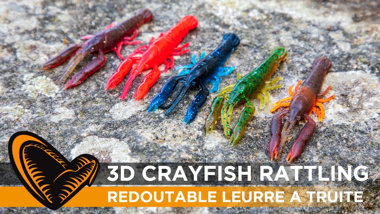 La truite au 3D Crayfish Rattling de Savage Gear