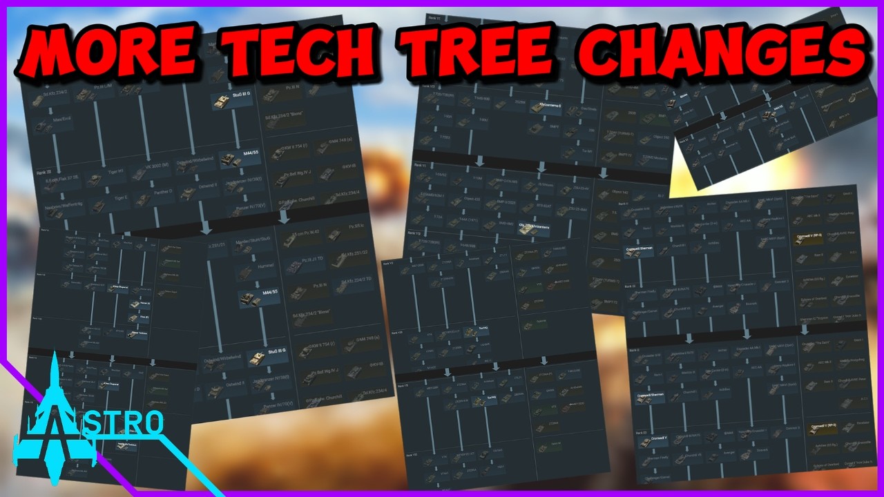 Even MORE Tech Tree Changes Are Coming Next Major Update - War Thunder Dev Blog