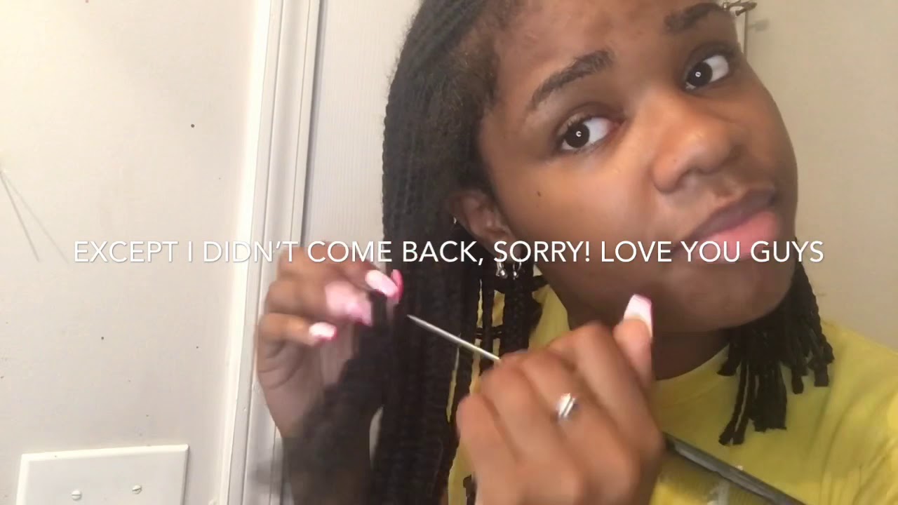 ASMR Taking down my braids
