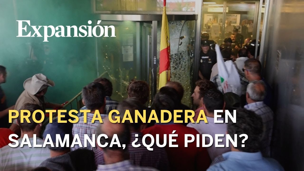 ¿Por qué protestaban los ganaderos en Salamanca?