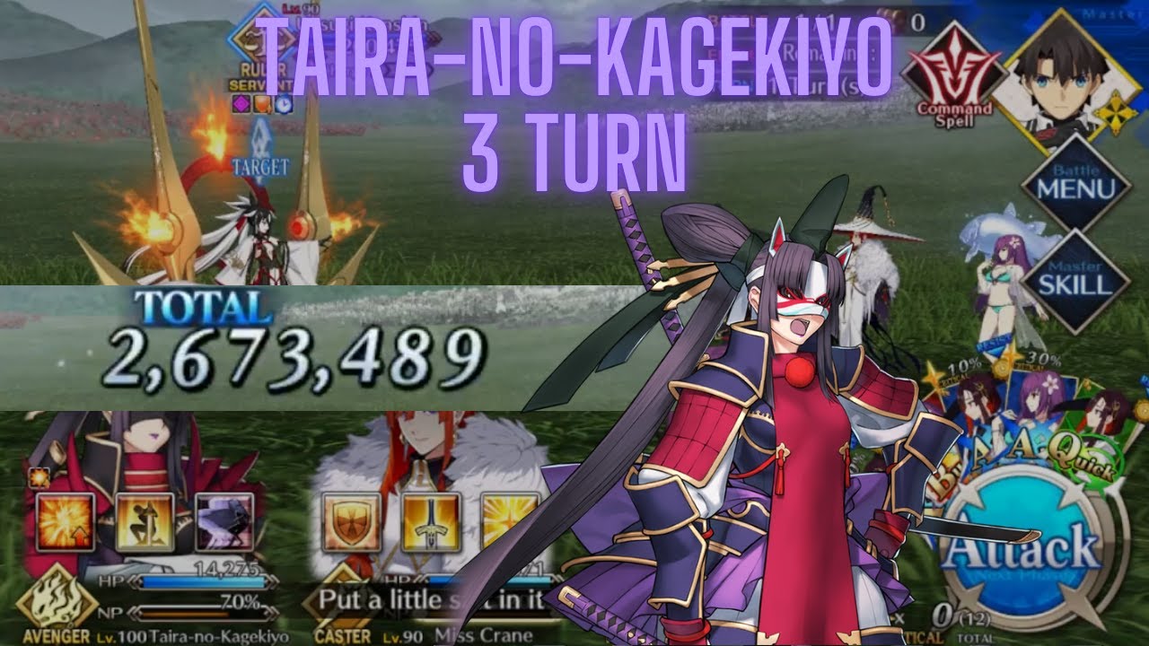 [FGO NA] GudaGuda Super Goryoukaku CQ - Lawless! The Invincible Kenshin! - Taira 3 Turn
