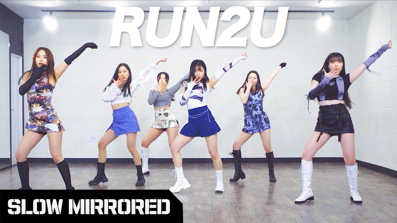 [SLOW] STAYC 스테이씨 - 'RUN2U' | 커버댄스 DANCE COVER | 안무 배우기 느리게 거울모드 SLOW MIRROR MODE
