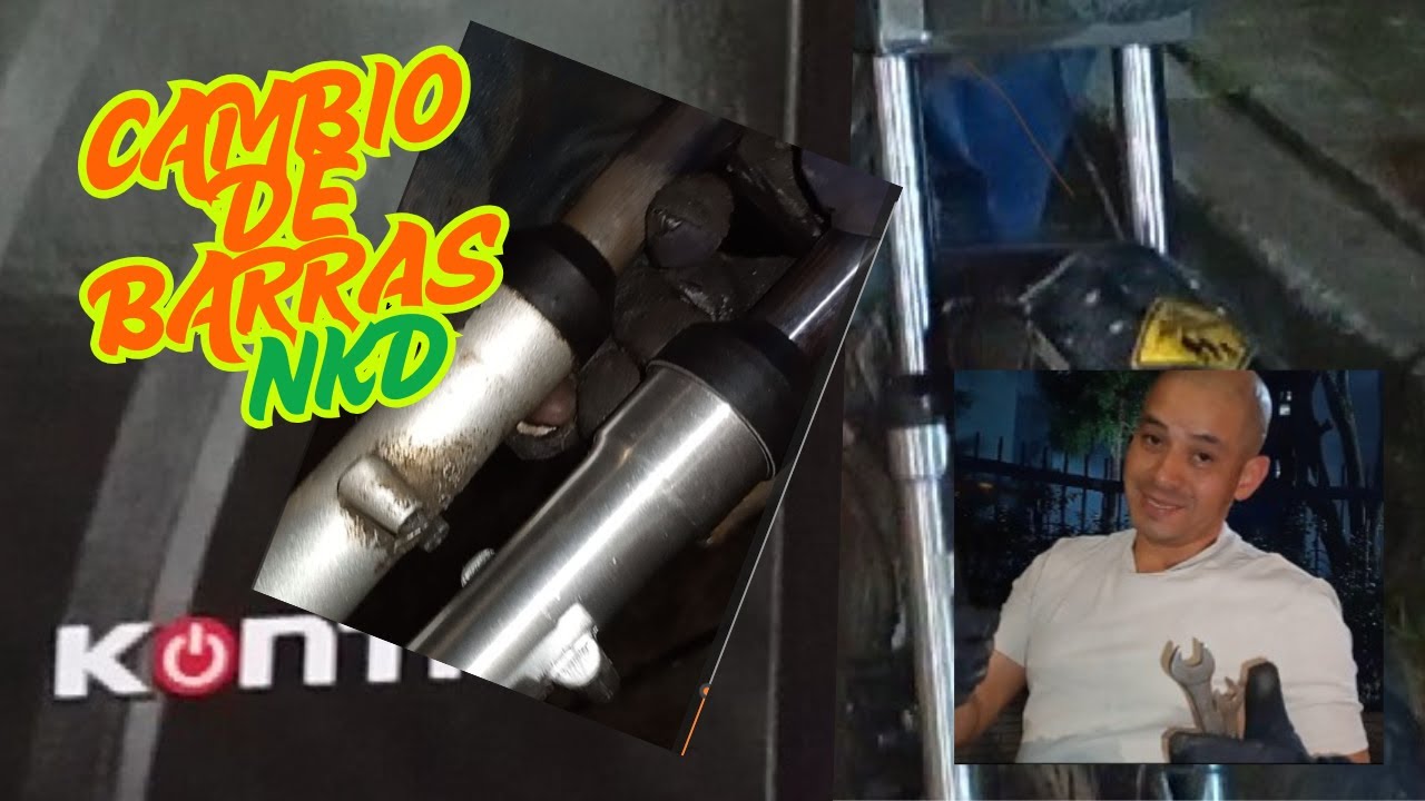 COMO cambiar las BARRAS de la NKD 125