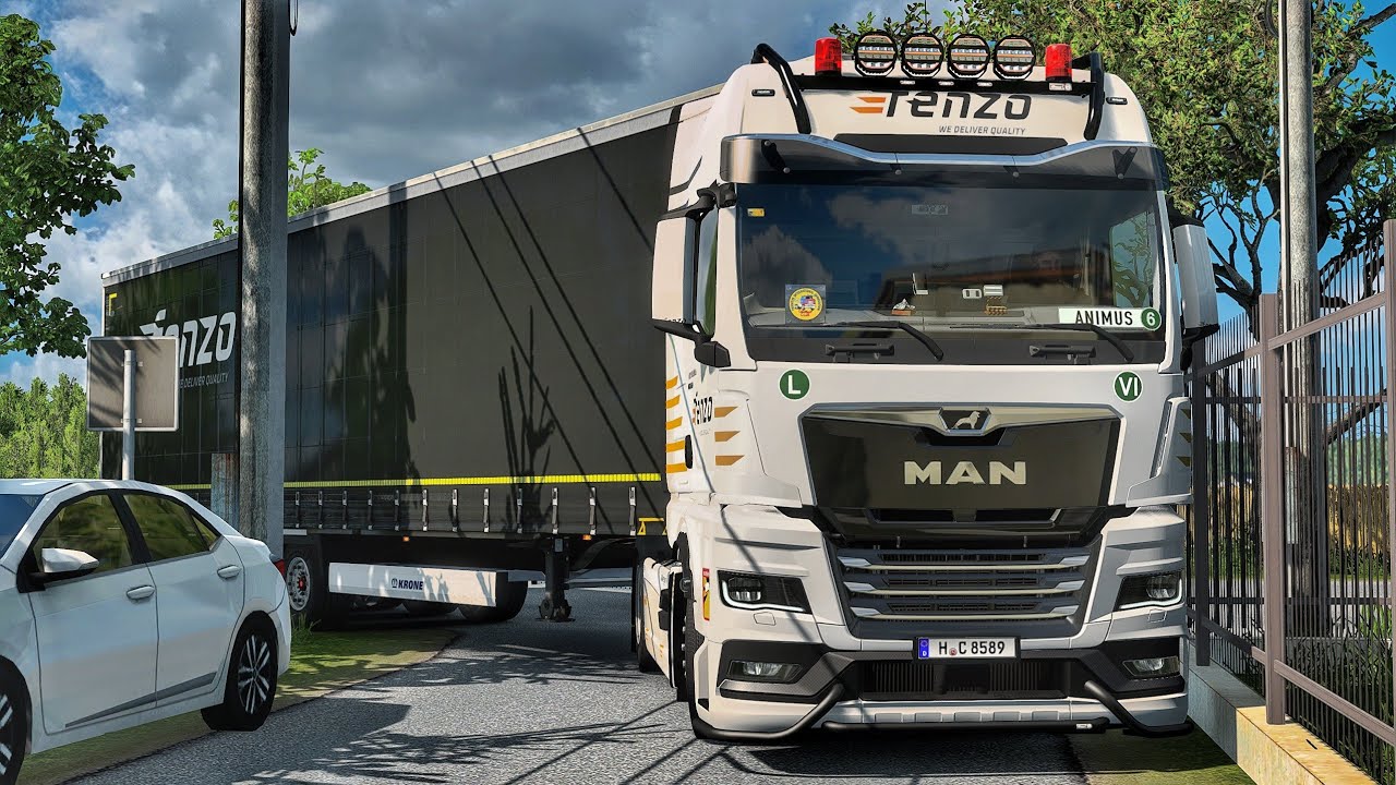 Driving through Poland's Narrow Village Roads | #ets2 1.58