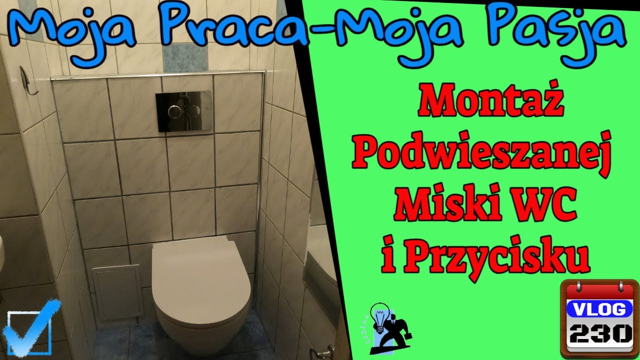 Montaż podwieszanej miski WC i przycisku 🚽