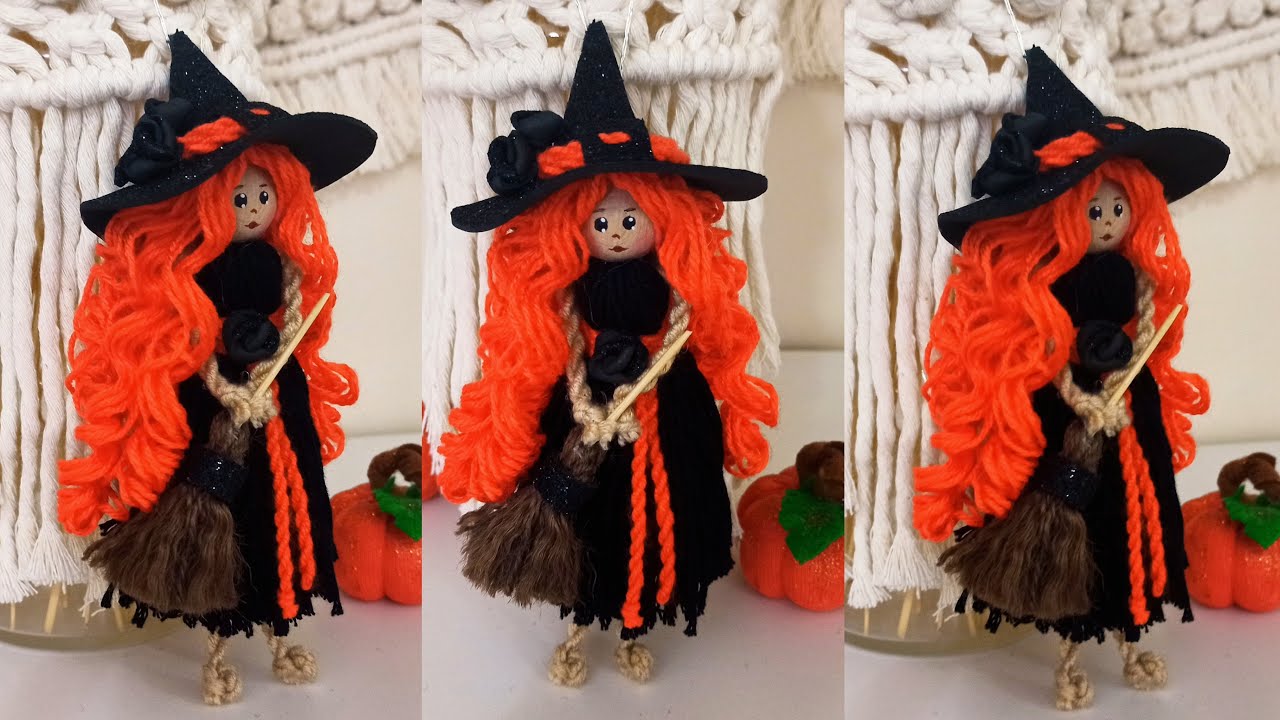 BAKIN İPTEN SEVİMLİ CADI BEBEK NASIL YAPILIR-TATLI CADI-HOW TO MAKE A WİTCH FAİRY DOLL