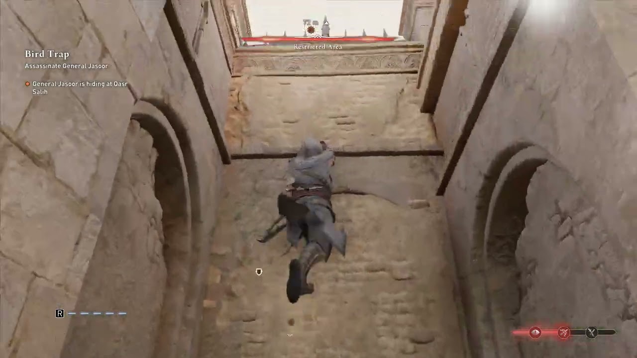 Assassin's Creed Mirage Mission bird Trap Samsung DU8000 4K Gameplay Gtx 1070 8GB